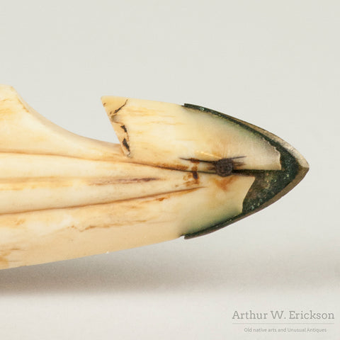 Eskimo Walrus Ivory Harpoon Head