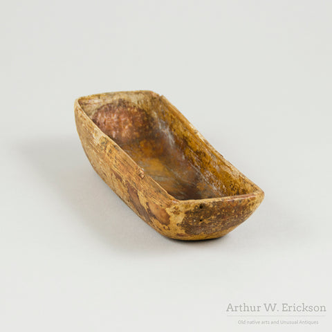 Fossilized Walrus Ivory Eskimo Bowl
