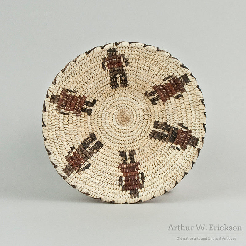 Figural Papago Basketry Tray