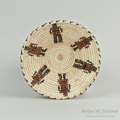 Figural Papago Basketry Tray
