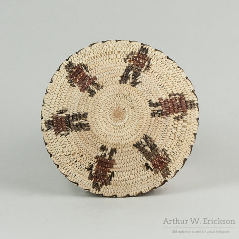 Figural Papago Basketry Tray