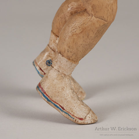 Folk Art Carved Basketball Player - Arthur W. Erickson - 10