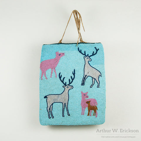 Folky Five Elk Plateau Beaded Bag