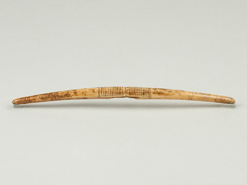 Fossilized Walrus Ivory Bag Handle