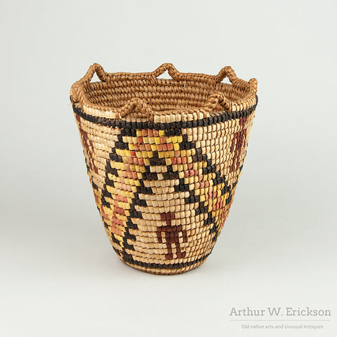 Elsie Thomas Fully Imbricated Figural Basket
