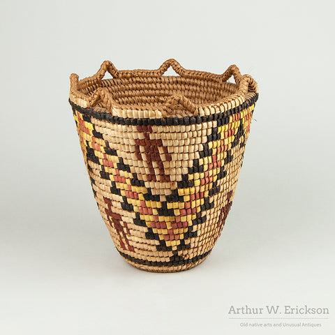 Elsie Thomas Fully Imbricated Figural Basket