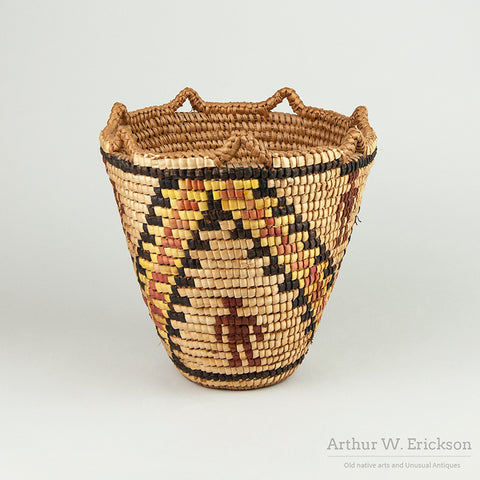 Elsie Thomas Fully Imbricated Figural Basket