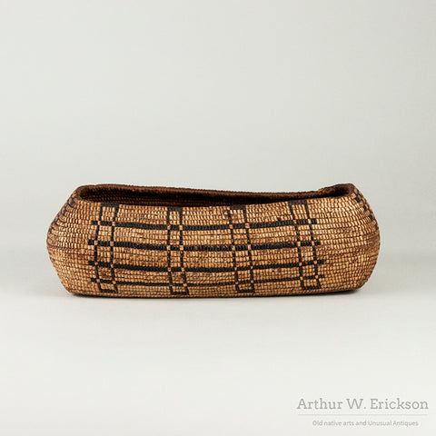 Cowiltz Fully Imbricated  Oval Basket