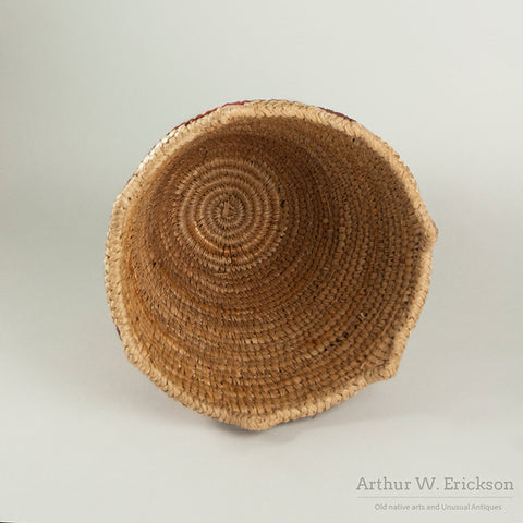 Fully Imbricated Polychrome Klickitat Huckleberry Basket