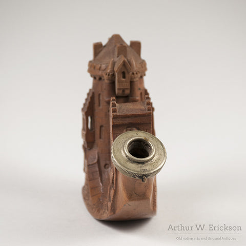 German Wood Carved Castle Pipe - Arthur W. Erickson - 4