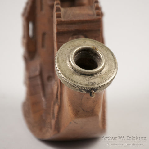 German Wood Carved Castle Pipe - Arthur W. Erickson - 5