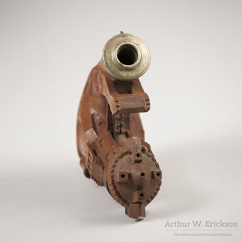 German Wood Carved Castle Pipe - Arthur W. Erickson - 10