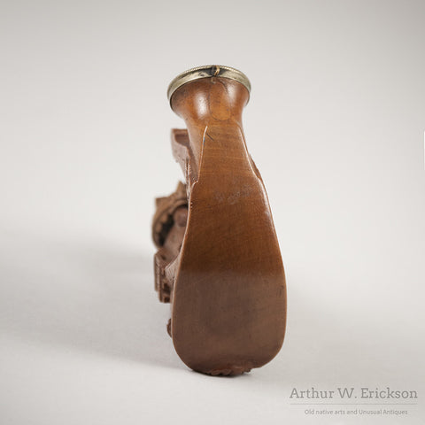 German Wood Carved Castle Pipe - Arthur W. Erickson - 11