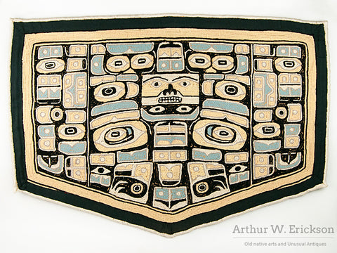 Chilkat Design Hooked Rug
