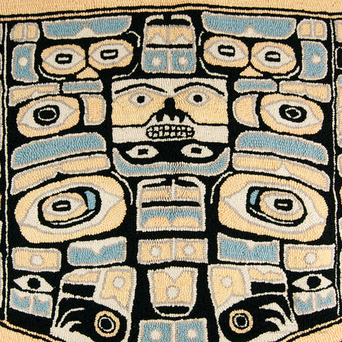 Chilkat Design Hooked Rug