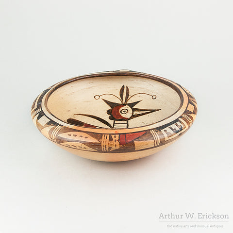 Hopi Pottery Bowl by Leah Nampeyo (1928-1974)