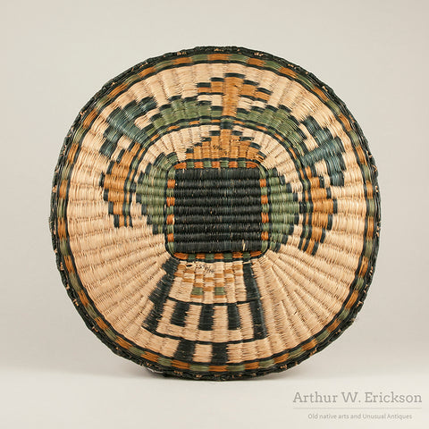Hopi Kachina Figure Wicker Plaque