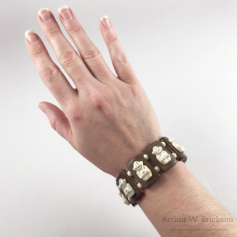 Eskimo Ivory Billiken Bracelet