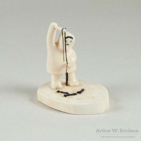 Ice Fishing Eskimo Tableau