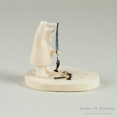 Ice Fishing Eskimo Tableau