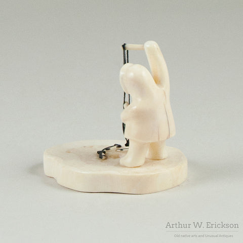 Ice Fishing Eskimo Tableau