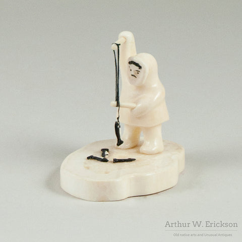 Ice Fishing Eskimo Tableau