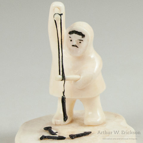 Ice Fishing Eskimo Tableau