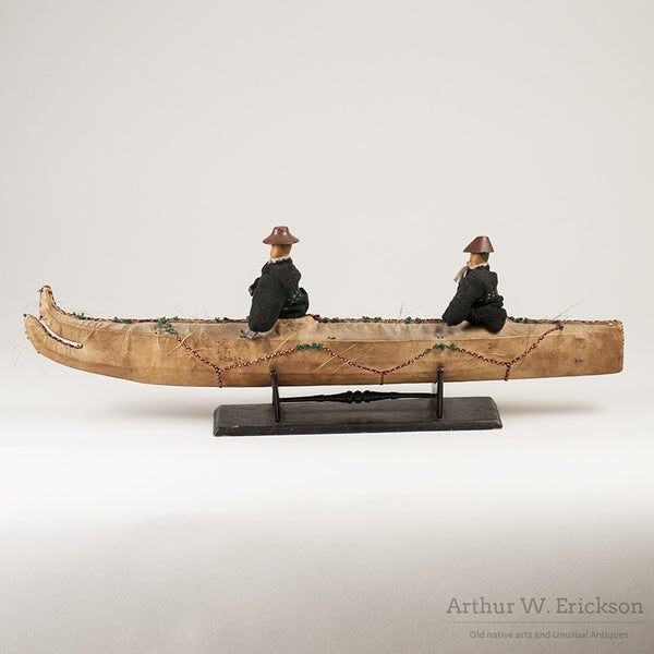 エスキモーアート　カヤック Kodiak_Kayak_Sugpiaq_Alutiiq_1