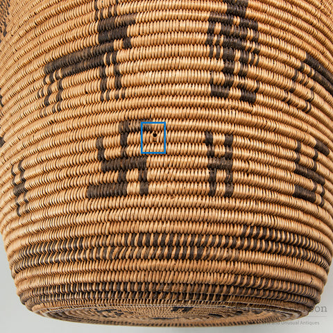 Large figural Apache Olla with Original Lid