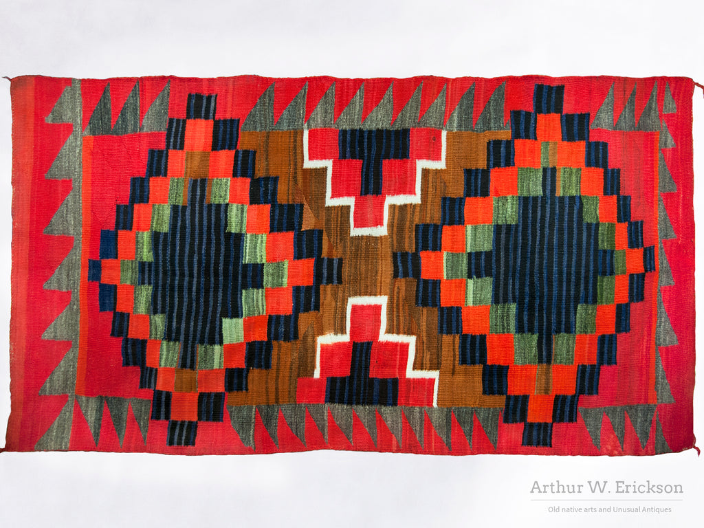 Exceptionally Large Moki Influenced Navajo Rug
