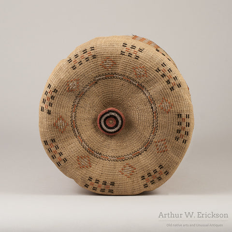 Large Aleut Lidded Basket
