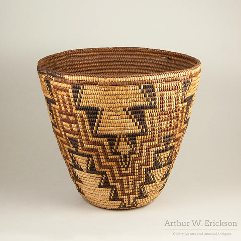 Large Beautiful Cowlitz Polychrome Basket