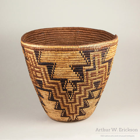 Large Beautiful Cowlitz Polychrome Basket