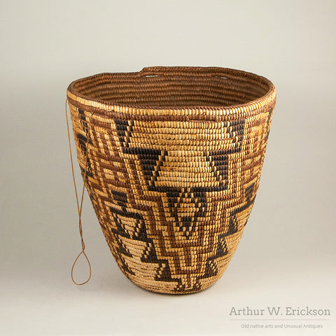 Large Beautiful Cowlitz Polychrome Basket