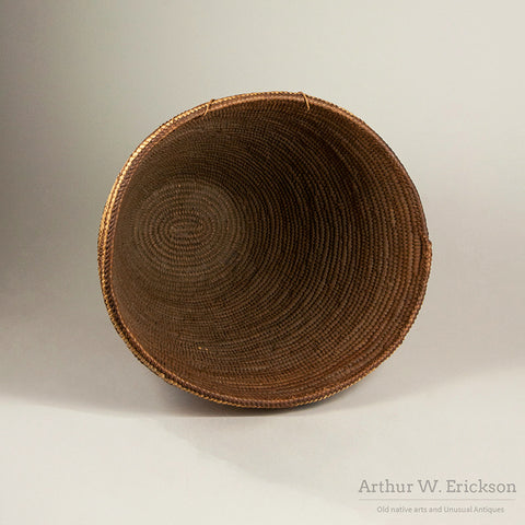 Large Beautiful Cowlitz Polychrome Basket