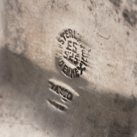 Large Mexican Sterling Silver and Amethyst Shrimp Clamper Bracelet