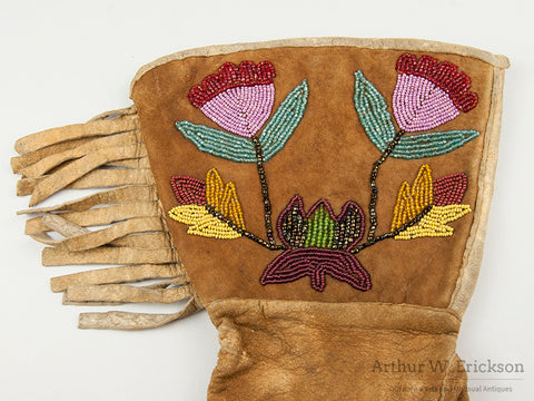 Plateau Partially Beaded Gauntlets