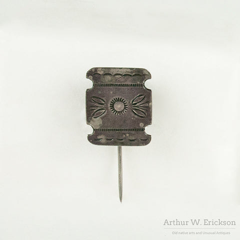 Rare Navajo Silver Manta Pin