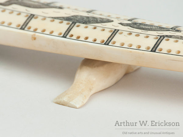 Walrus Tusk Cribbage Board