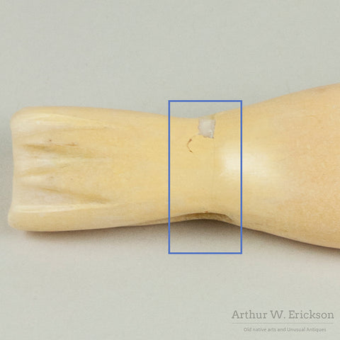 Ivory Walrus Linked Cribbage Board