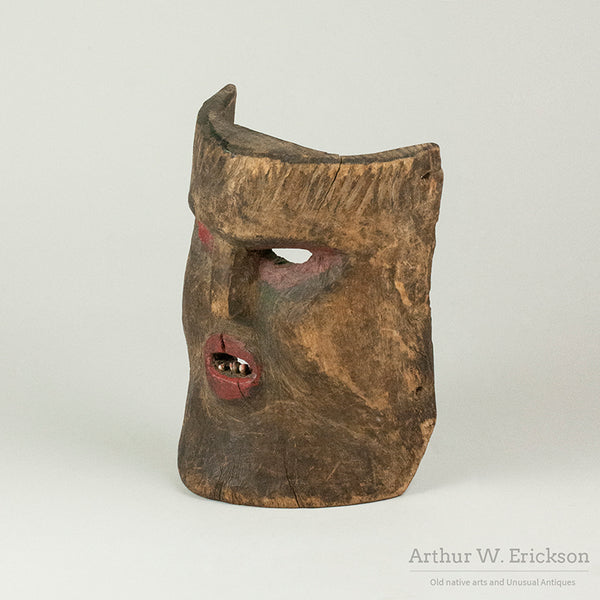 19th Century Mexican Mask on its Stand M2152