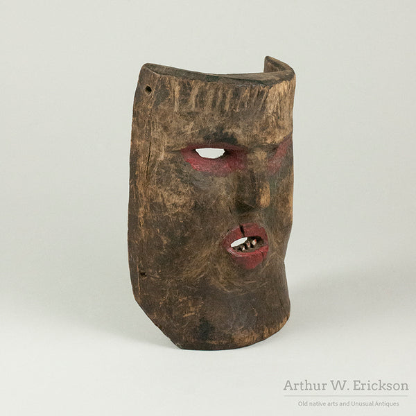 19th Century Mexican Mask on its Stand M2152