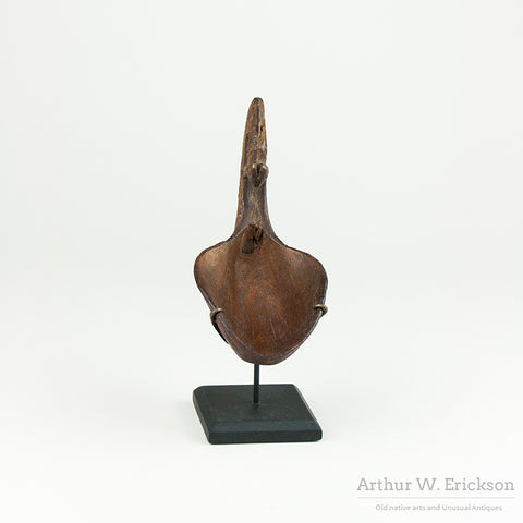 19th Century Columbia River Figural Horn Spoon