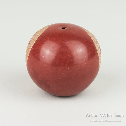 Sgraffito Owl Decorated Redware Seed Jar by Kwa Povi (Stella Tanner 1937-2006)