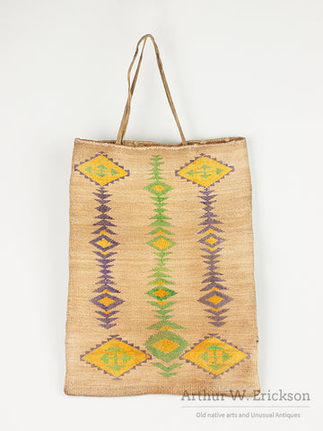 Pateau Cornhusk Bag with Eight Point Stars