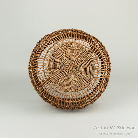 Siletz Open Weave Basket with Double Handle