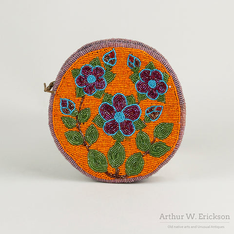 Plateua Circular Double Sided Beaded Purse