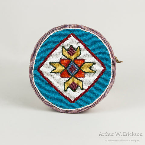 Plateua Circular Double Sided Beaded Purse