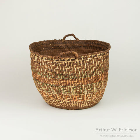 Unusual Large Early Quinault Basket