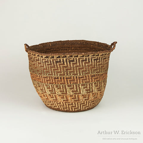 Unusual Large Early Quinault Basket